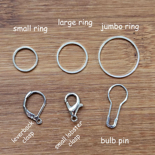 PINK LADY (Natural Stones) - 5 pieces / Knitting Crochet Stitch Markers / Notions