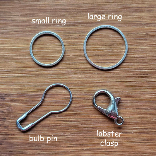 Clearance // WINTER BUDDIES - 3 pieces / Knitting Crochet Stitch Markers / Notions