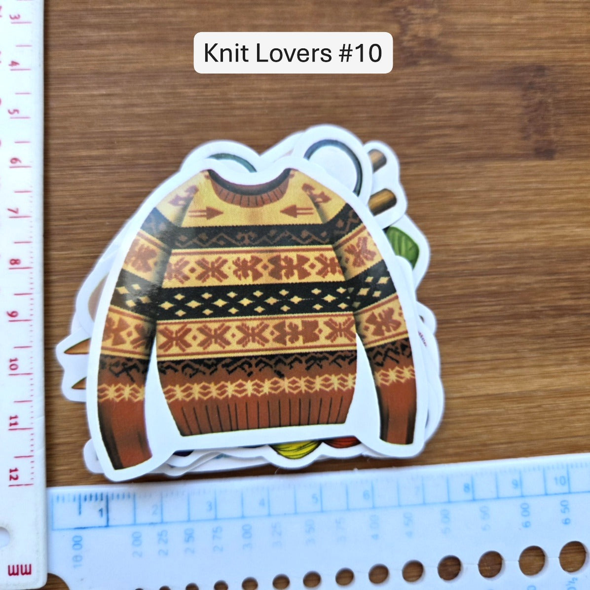 Knit Lovers / Waterproof Sticker Pack / 12 Designs (knit #10)