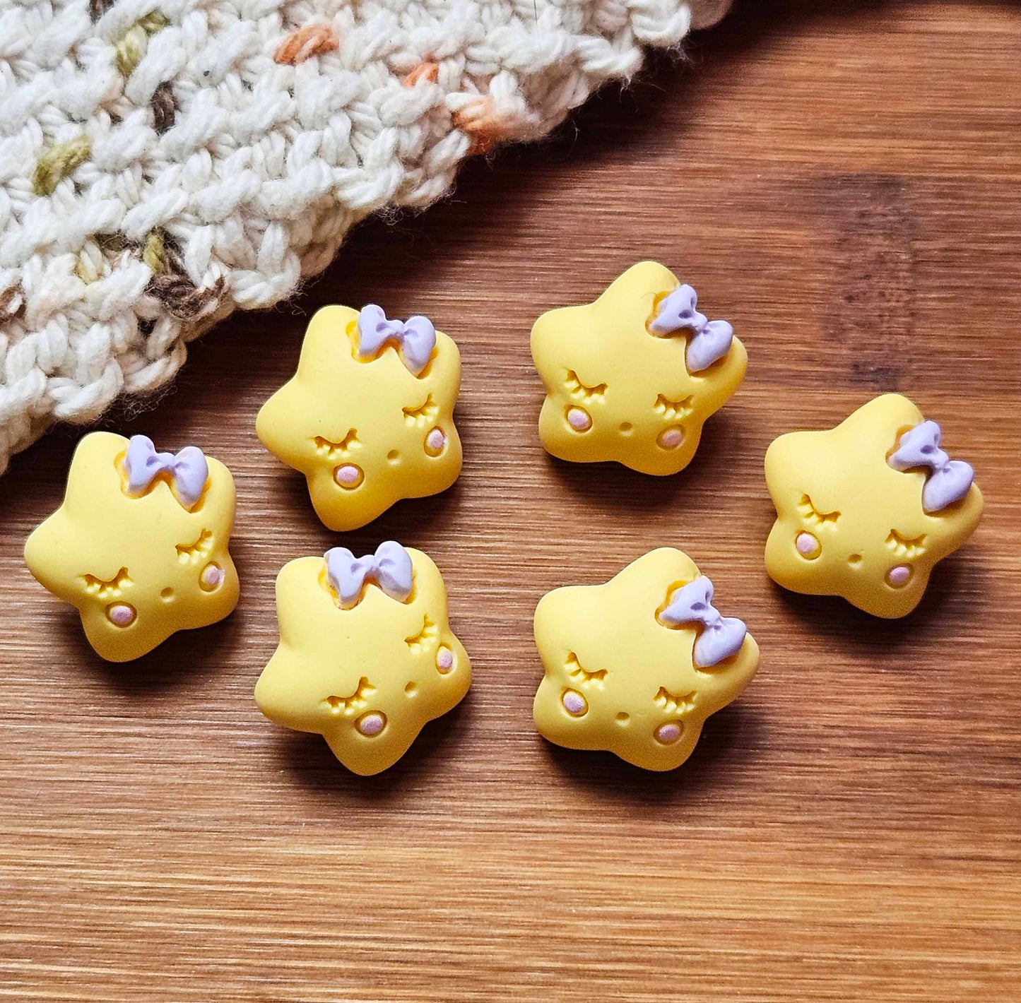 SWEET DREAMS - Yellow / 20*22mm / 4 buttons / Resin Shank Buttons / Sewing Buttons