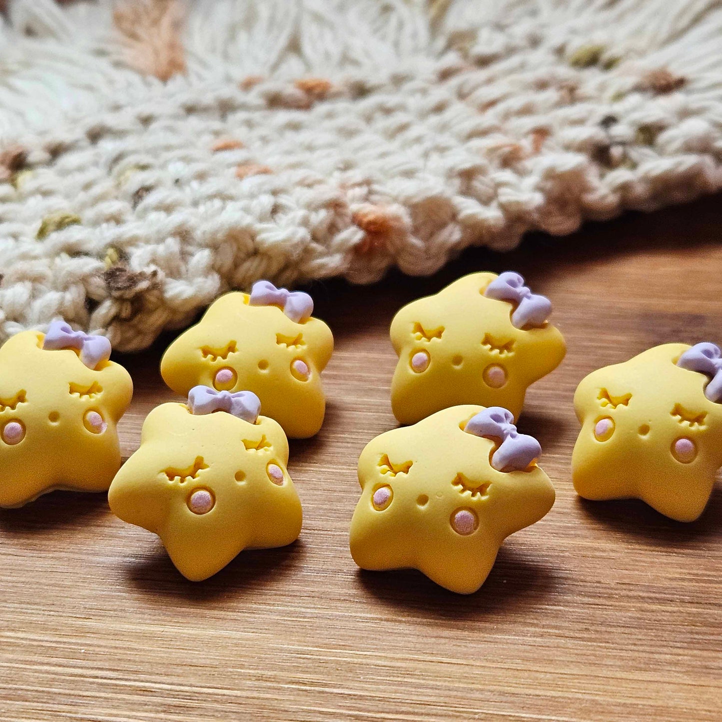SWEET DREAMS - Yellow / 20*22mm / 4 buttons / Resin Shank Buttons / Sewing Buttons
