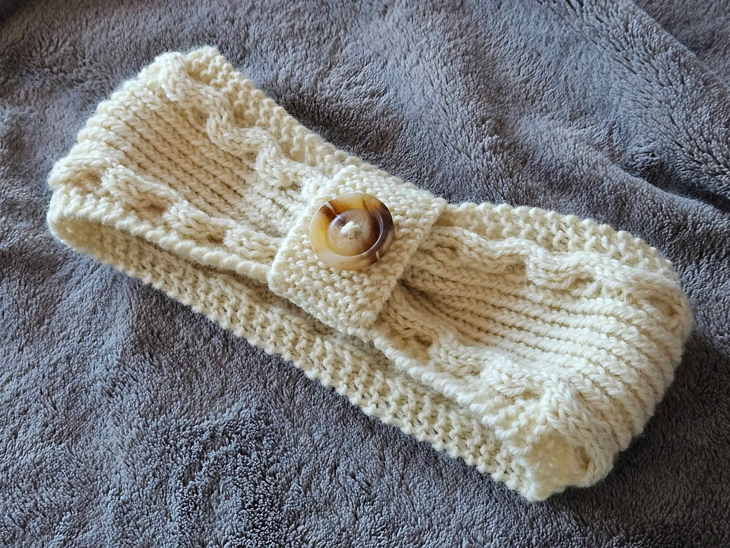 THALASSA HEADBAND (Digital Knitting Pattern) / Simple Cable Ear Warmer Pattern / Digital Knitting Pattern
