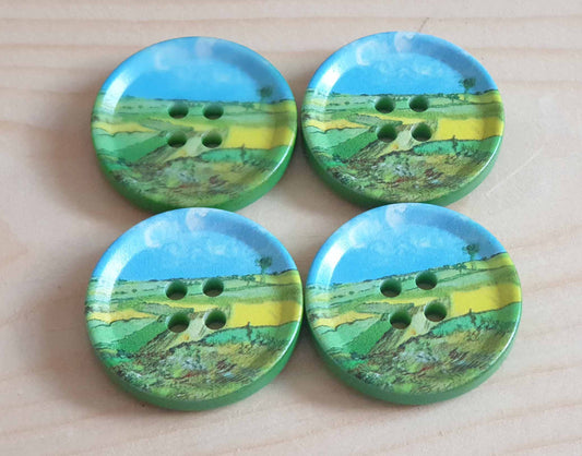 THE PRAIRIES / 22-30 mm / Resin Buttons / Sewing Buttons