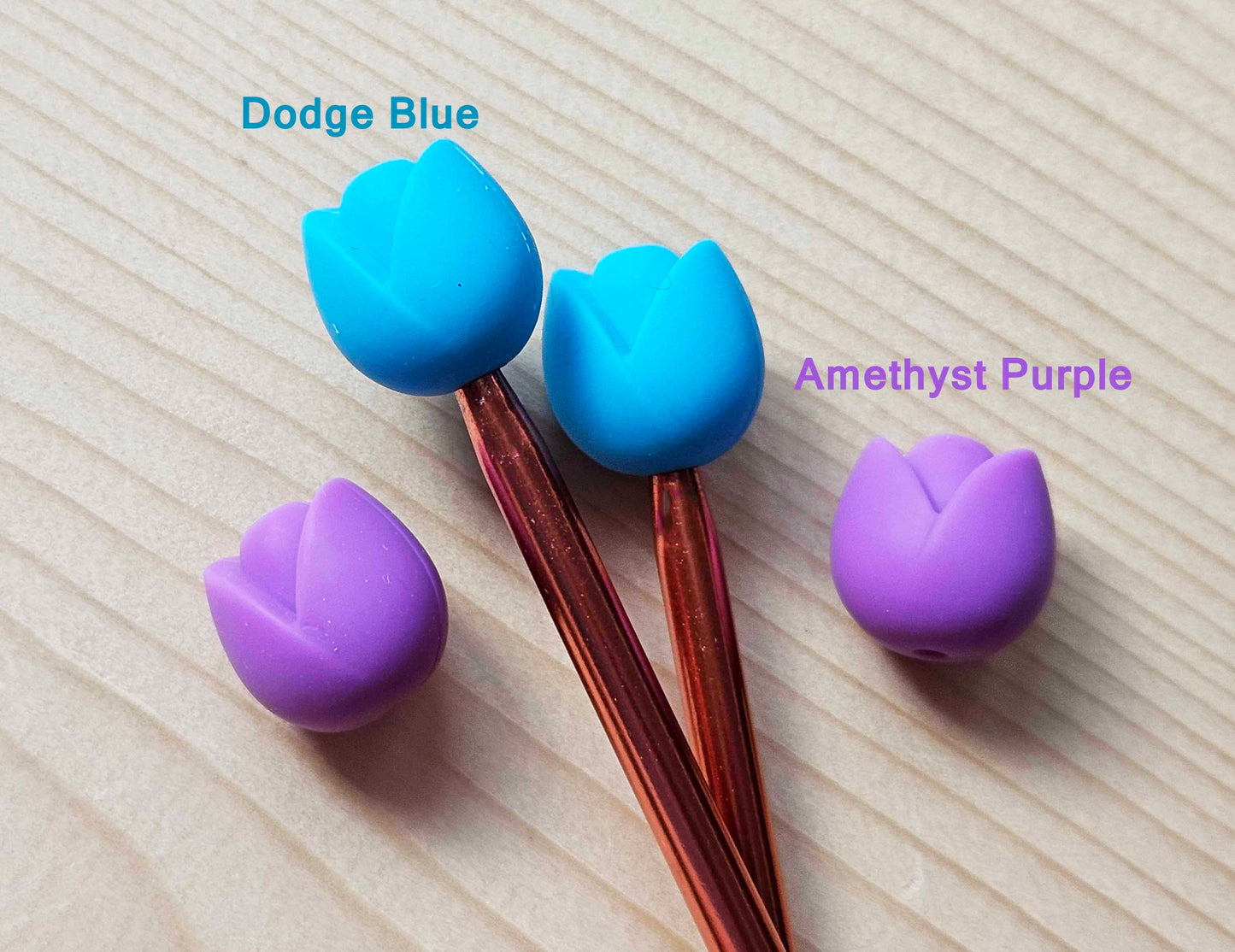 TULIP STITCH STOPPERS / Knitting Needle Stoppers / Point Protection / Notions