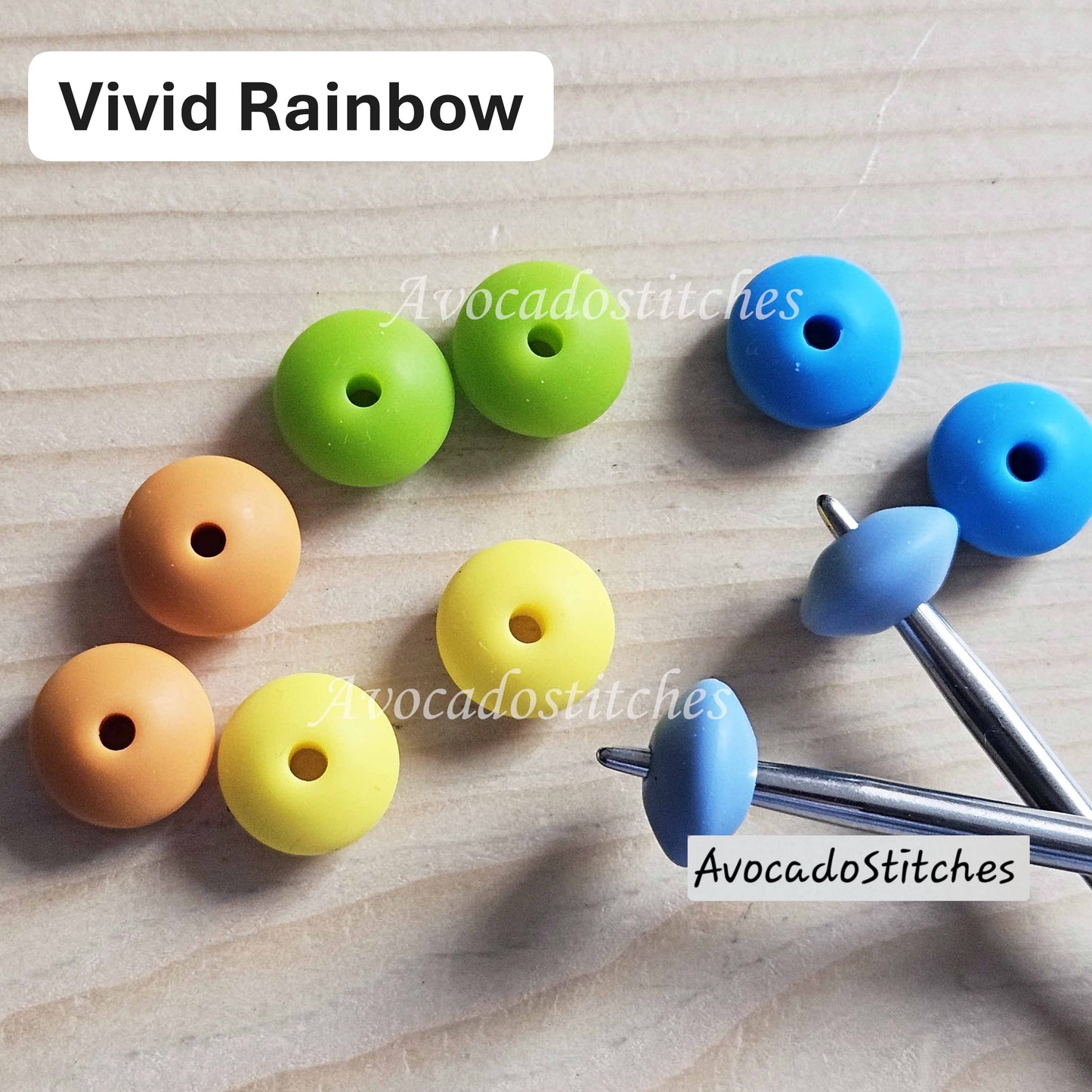 BEANIE NEEDLE STOPPERS / Set of 10 / Knitting Needle Stoppers / Point Protection / Notions