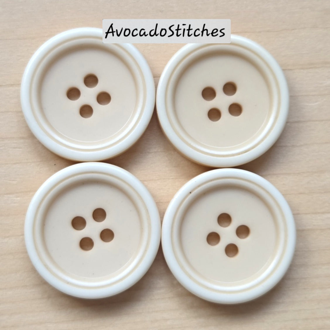 VINTAGE RESIN / 15-25mm / Beige / Oatmeal / Resin Buttons / Sewing Buttons
