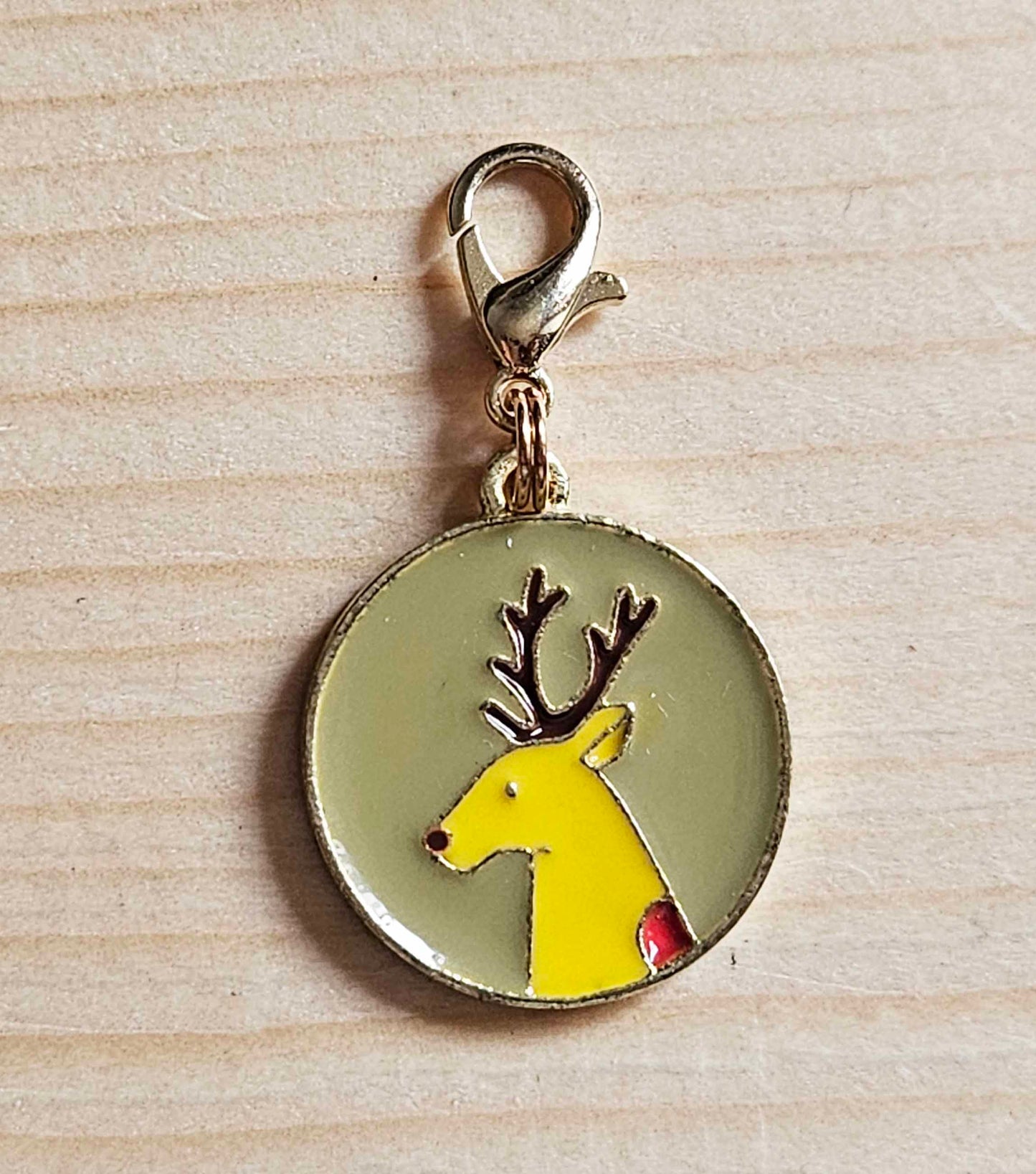 DEER / Planner Charm / Journal Charm / Zipper Bookmark Charm / Planner accessories