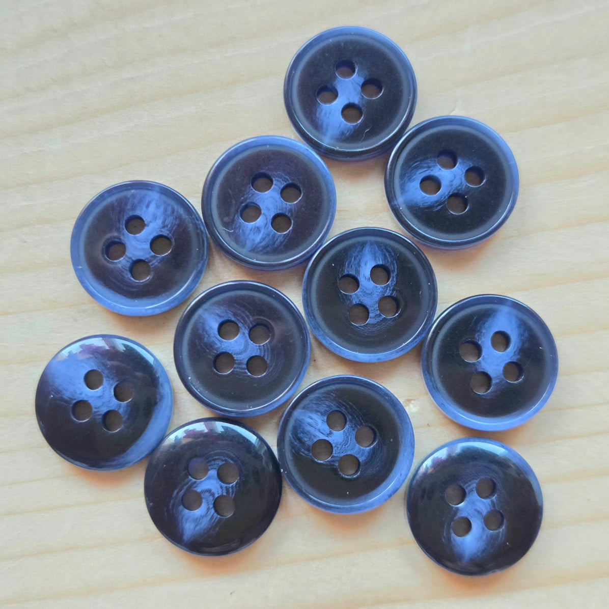 Zodiac Midnight / Resin Buttons / 11mm (Set of 10)
