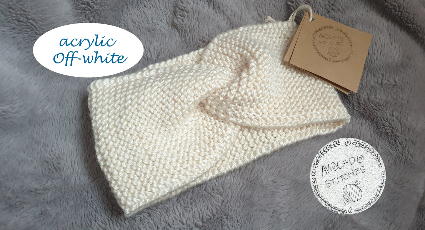 CLASSIC HEADBAND / Acrylic Twisted Ear Warmer / Handmade in Canada