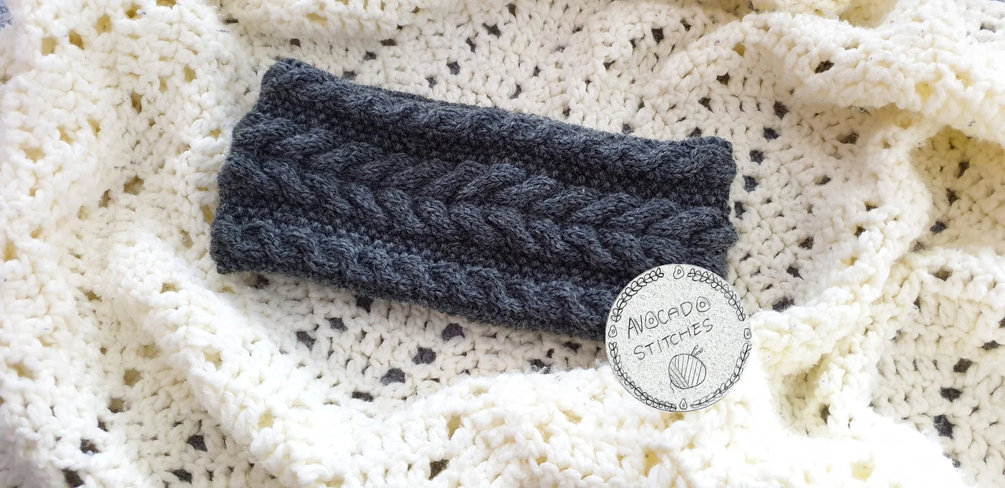 SECRET GARDEN HEADBAND / Wool Ear Warmer / Handmade in Canada