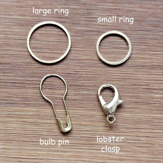 CHRISTMAS FAMILY - 5 pieces / Knitting Crochet Stitch Markers / Notions