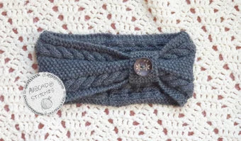 ZARA HEADBAND/ Wool Ear Warmer / Handmade in Canada