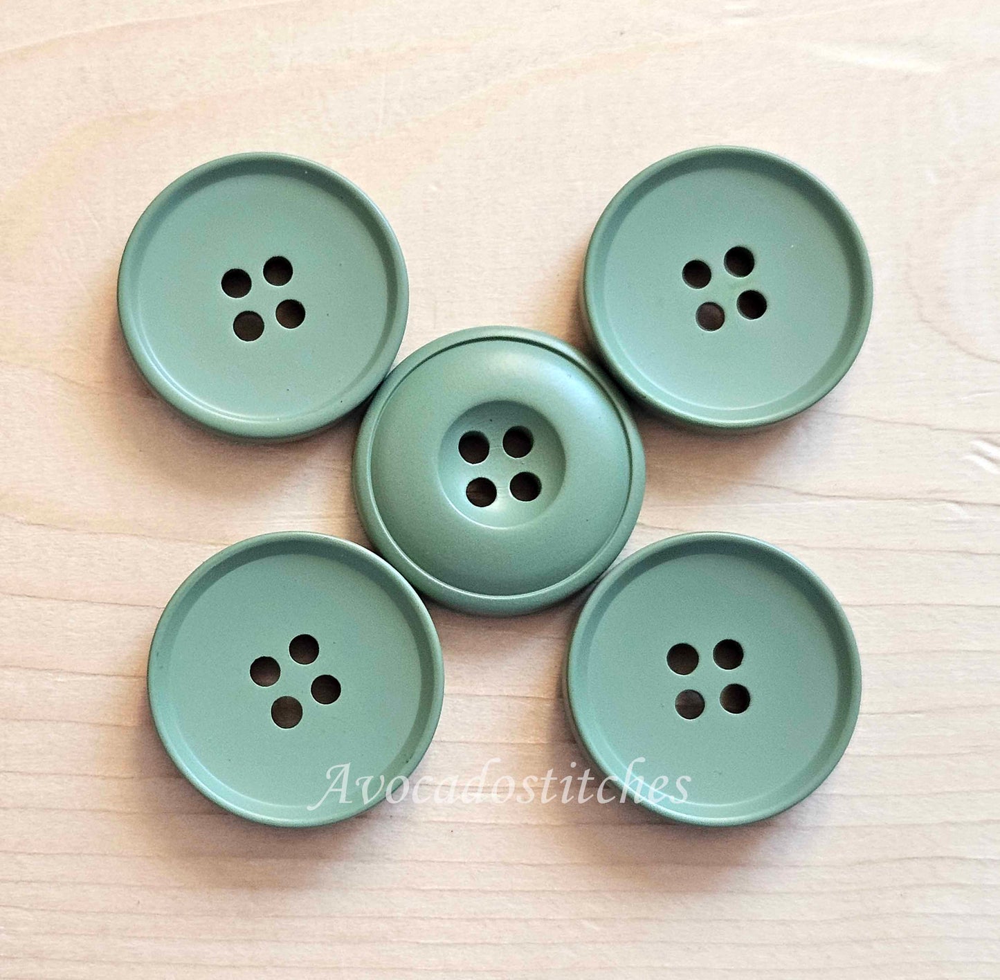 PASTEL SAGE GREEN / 15-25mm / Korean Style Resin Buttons / Sewing Buttons