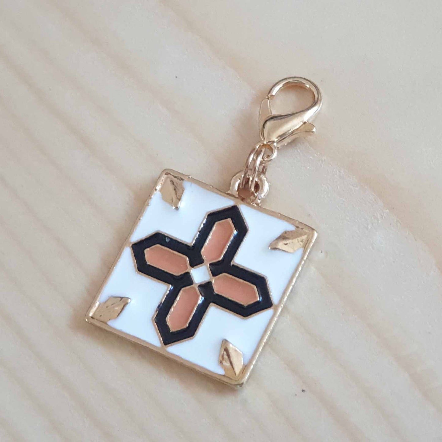 MANDALA CROSS / Planner Charm / Journal Charm / Zipper Pull / Bookmark Charm / Planner accessories