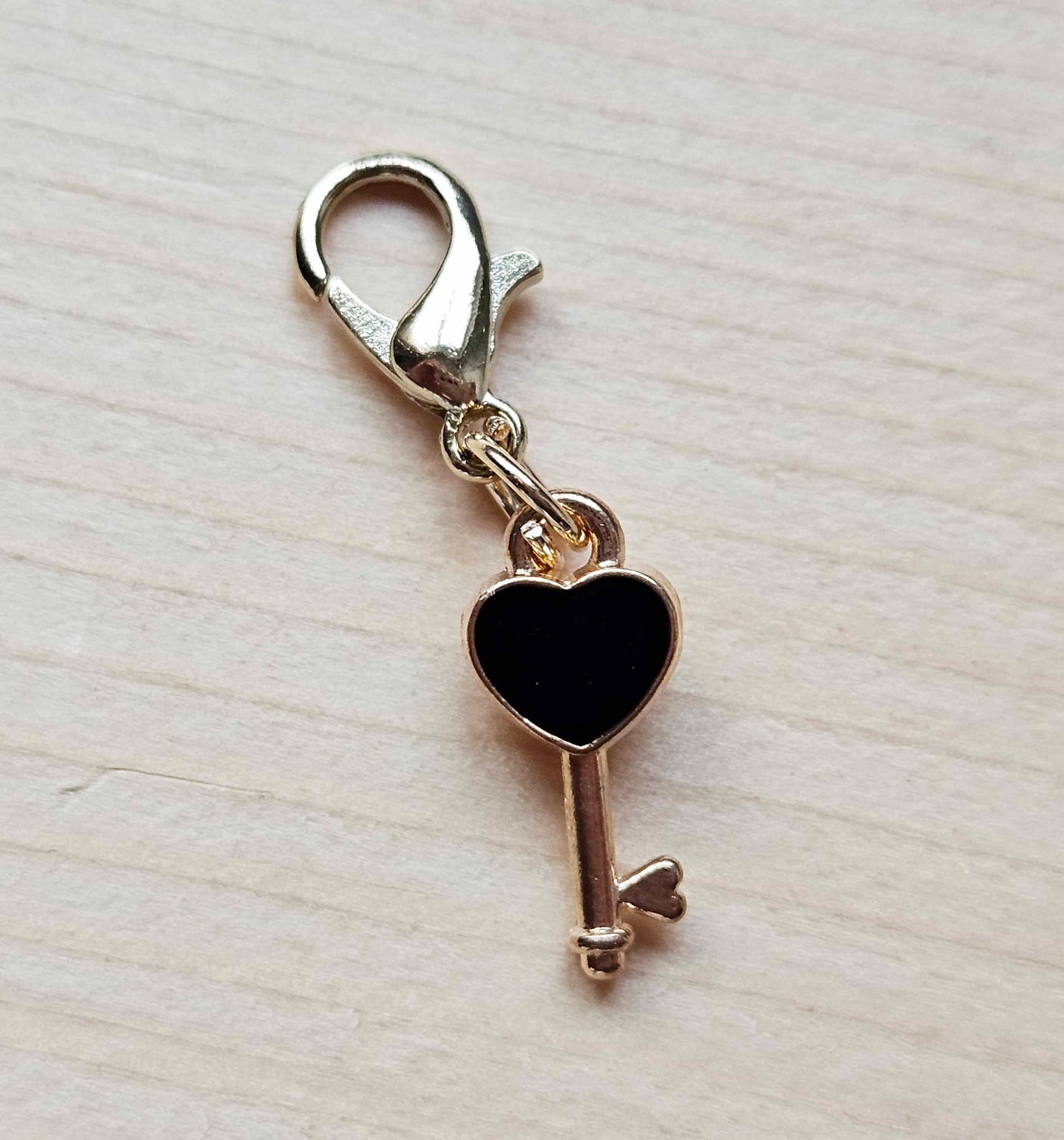 HEART LOCK / Planner Charm / Journal Charm / Zipper Bookmark Charm / Planner accessories