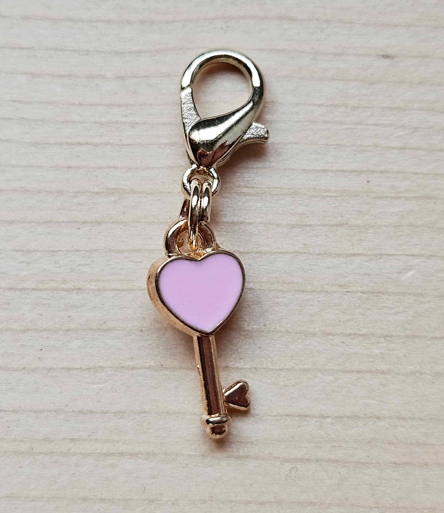 HEART LOCK / Planner Charm / Journal Charm / Zipper Bookmark Charm / Planner accessories