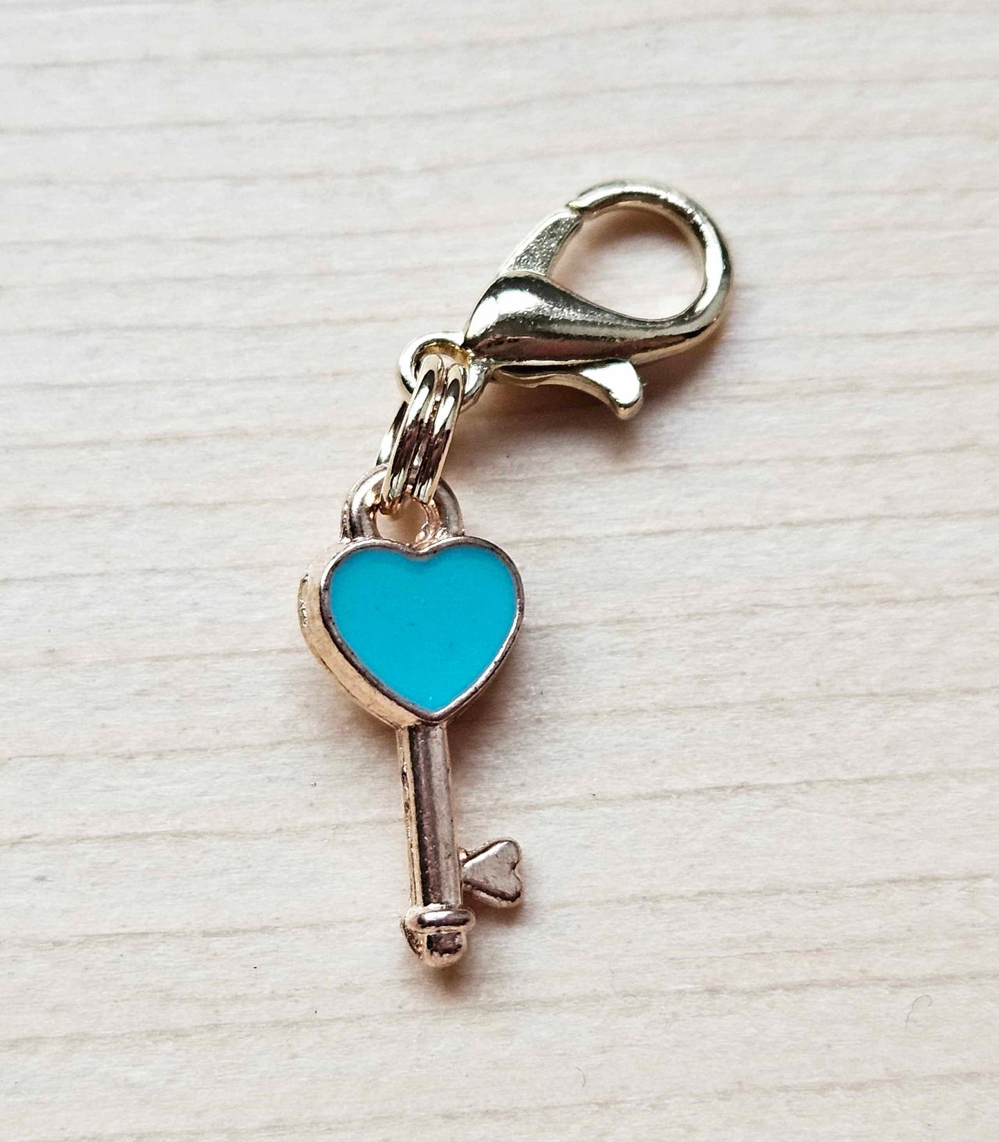 HEART LOCK / Planner Charm / Journal Charm / Zipper Bookmark Charm / Planner accessories