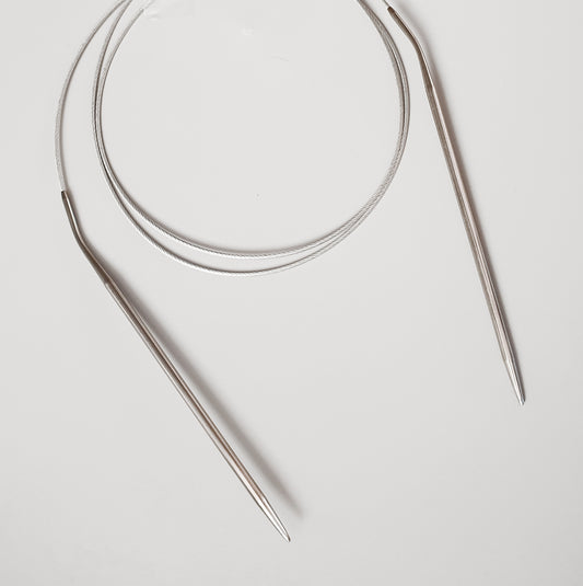 CIRCULAR KNITTING NEEDLES / 100cm / Lightweight Stainless Steel Knitting Needles