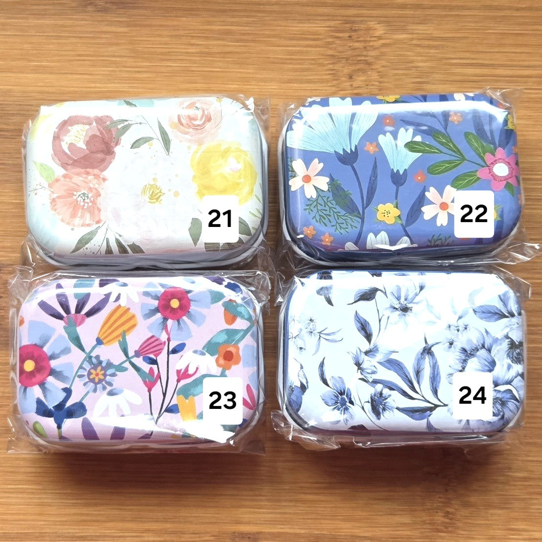 Clearance // DREAMY PETAL Notion Storage Tin / Storage for Knitting Crochet Sewing Notions / Stitch markers Storage / Notion Storage