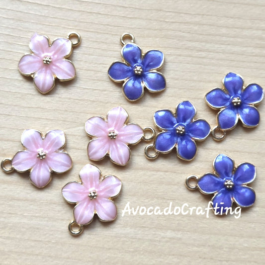 5-petal Charm / 10 pieces / Jewelry Making