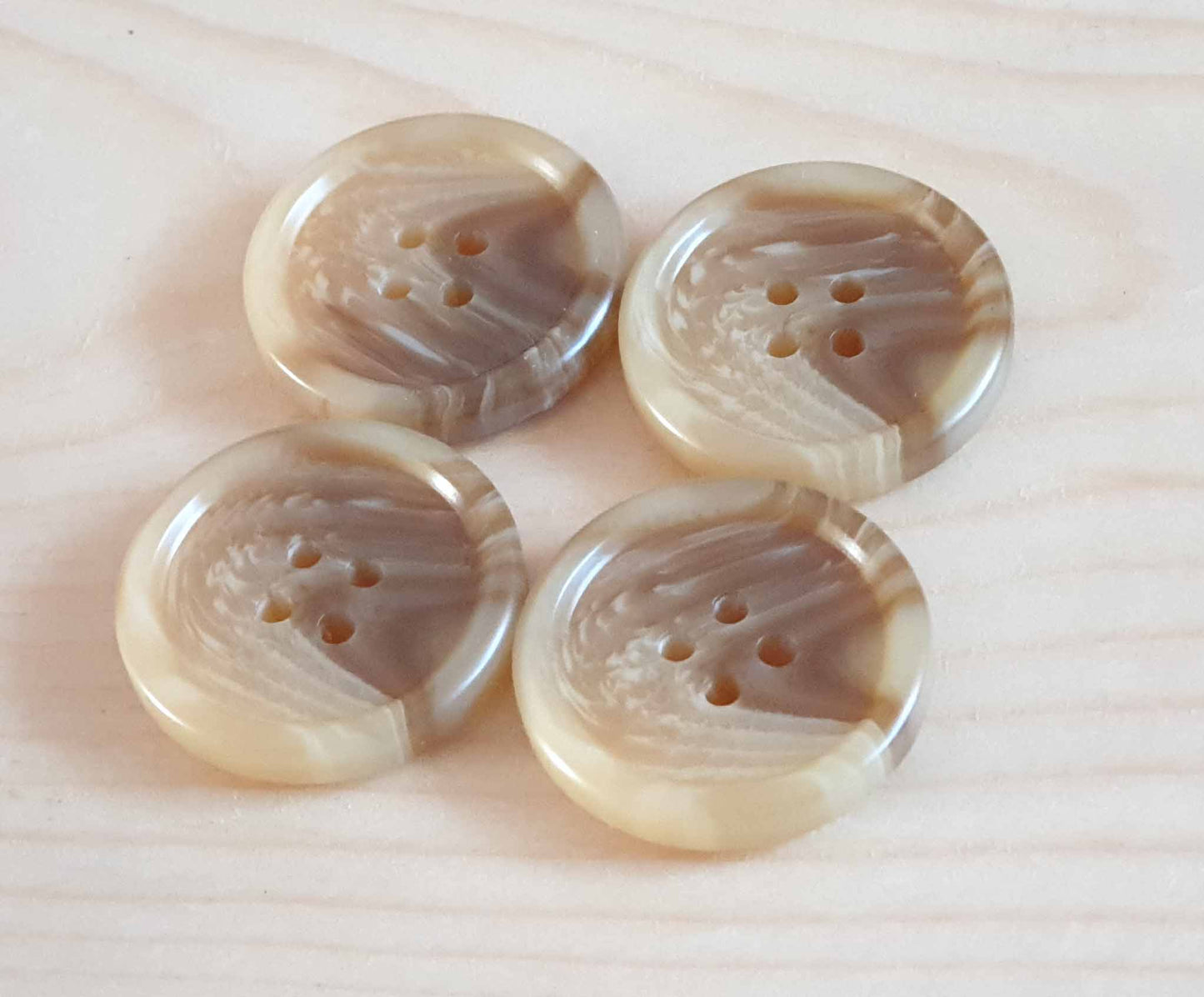 ANCIENT WOOD / 28mm / Resin Buttons / Sewing Buttons