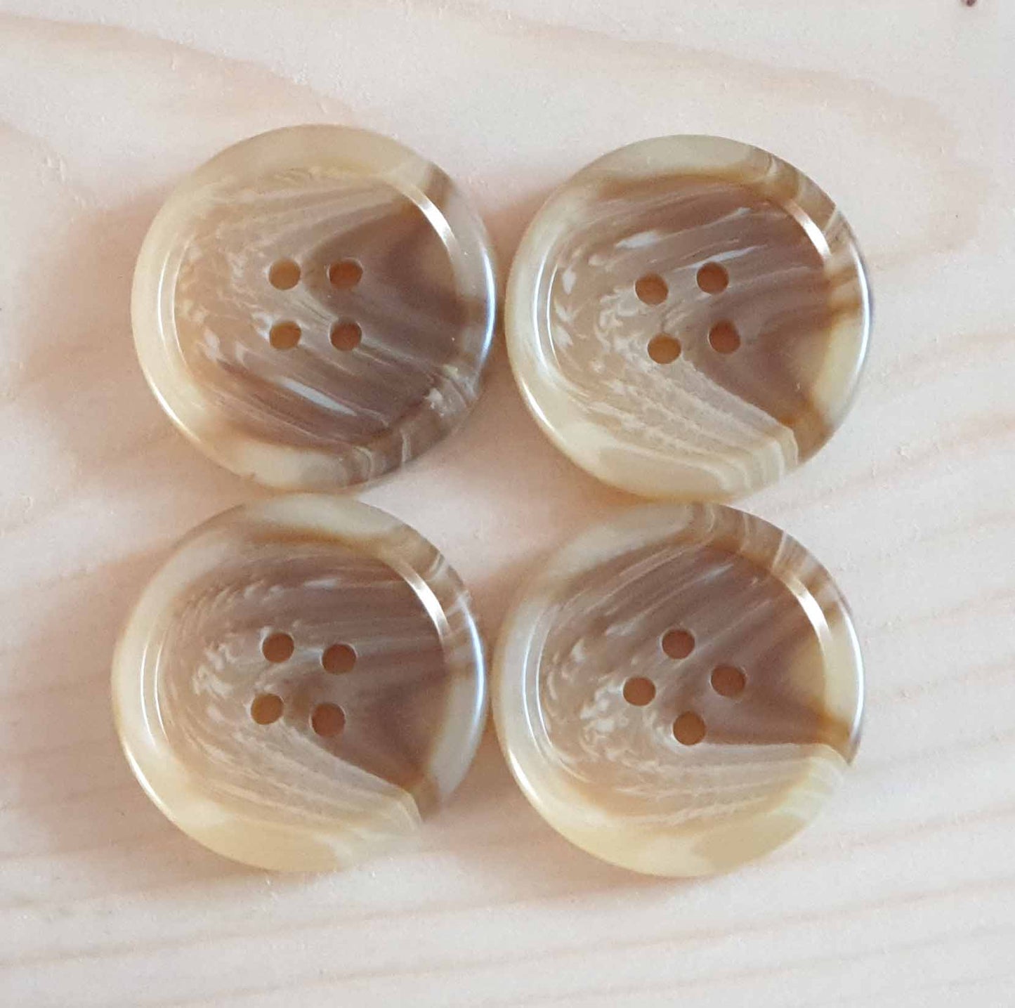 ANCIENT WOOD / 28mm / Resin Buttons / Sewing Buttons