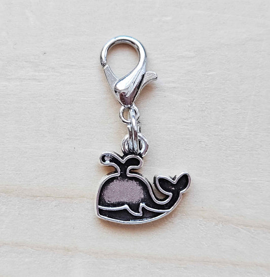 BABY WHALE / Planner Charm / Journal Charm / Zipper Bookmark Charm / Planner accessories