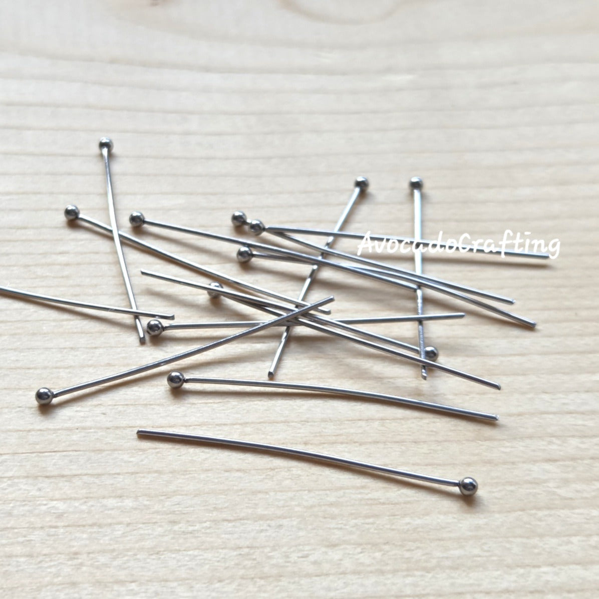 20/50pcs // 304 Stainless Steel / Ball Head Pins / 35*0.7mm / Jewelry Making