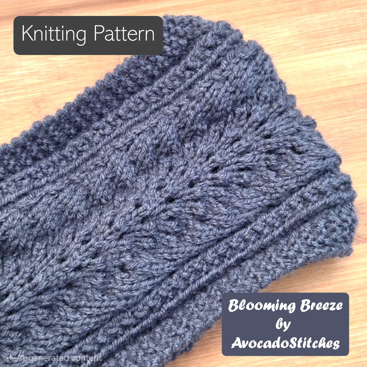 BLOOMING BREEZE HEADBAND (Digital Knitting Pattern) / Ear Warmer Pattern / Digital Knitting Pattern
