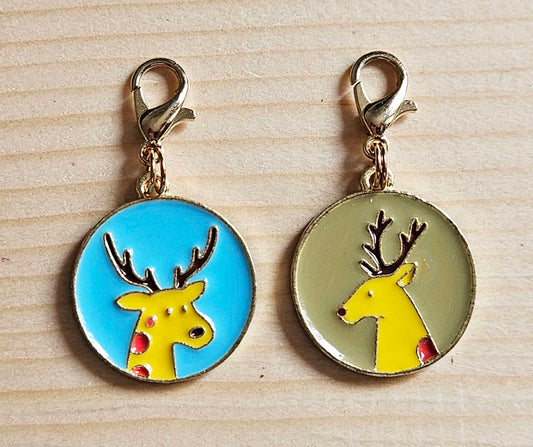 DEER / Planner Charm / Journal Charm / Zipper Bookmark Charm / Planner accessories