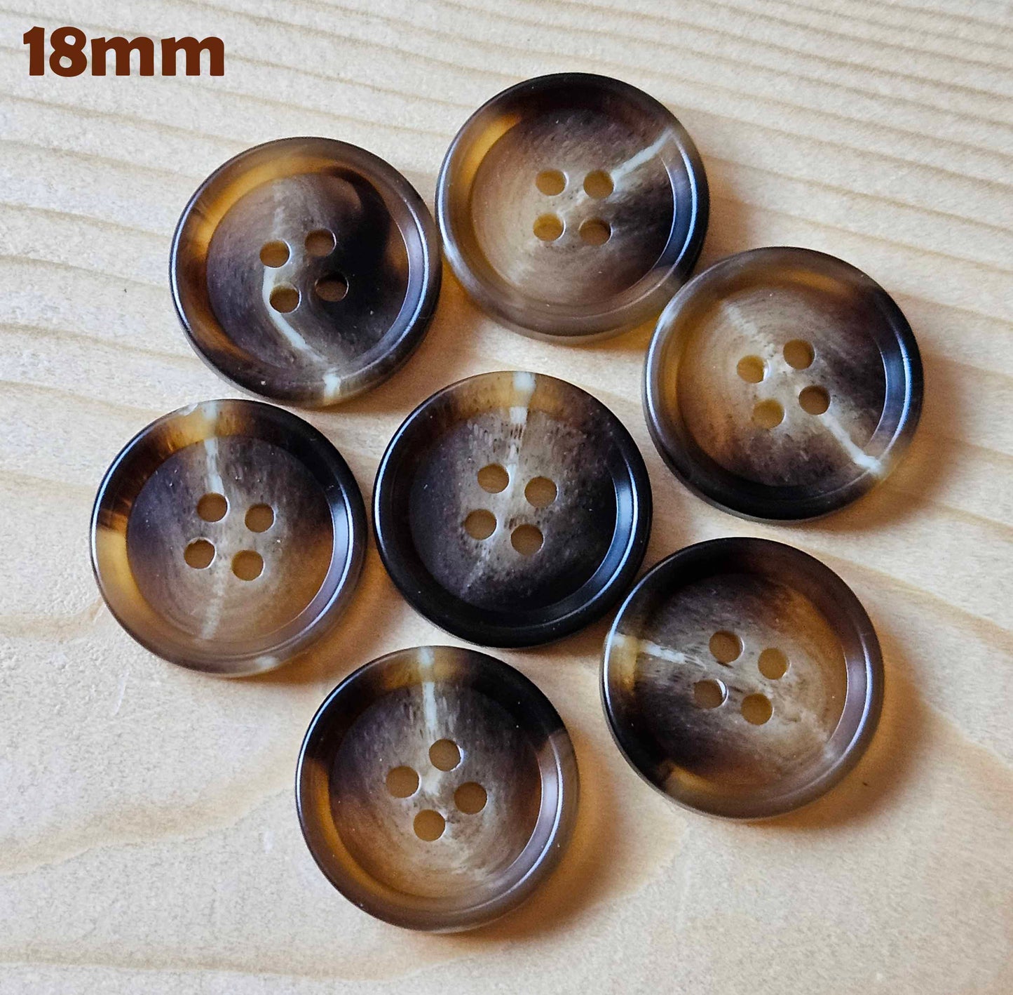 BROWN ROCKY MOUNTAIN  / 18-28mm / Resin Buttons / Sewing Buttons