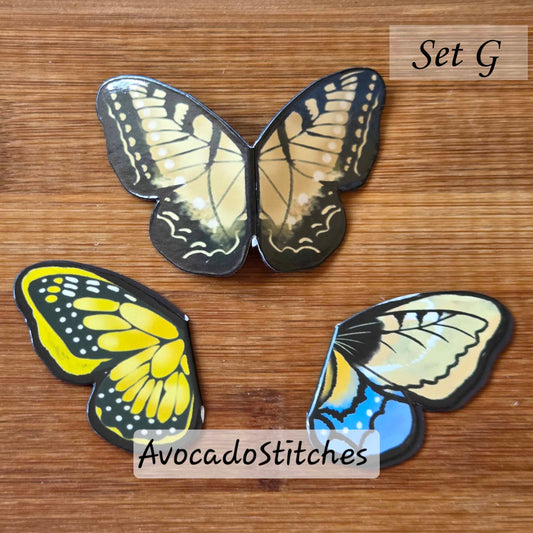 BUTTERFLIES – 3 Pieces / Magnetic Bookmarks