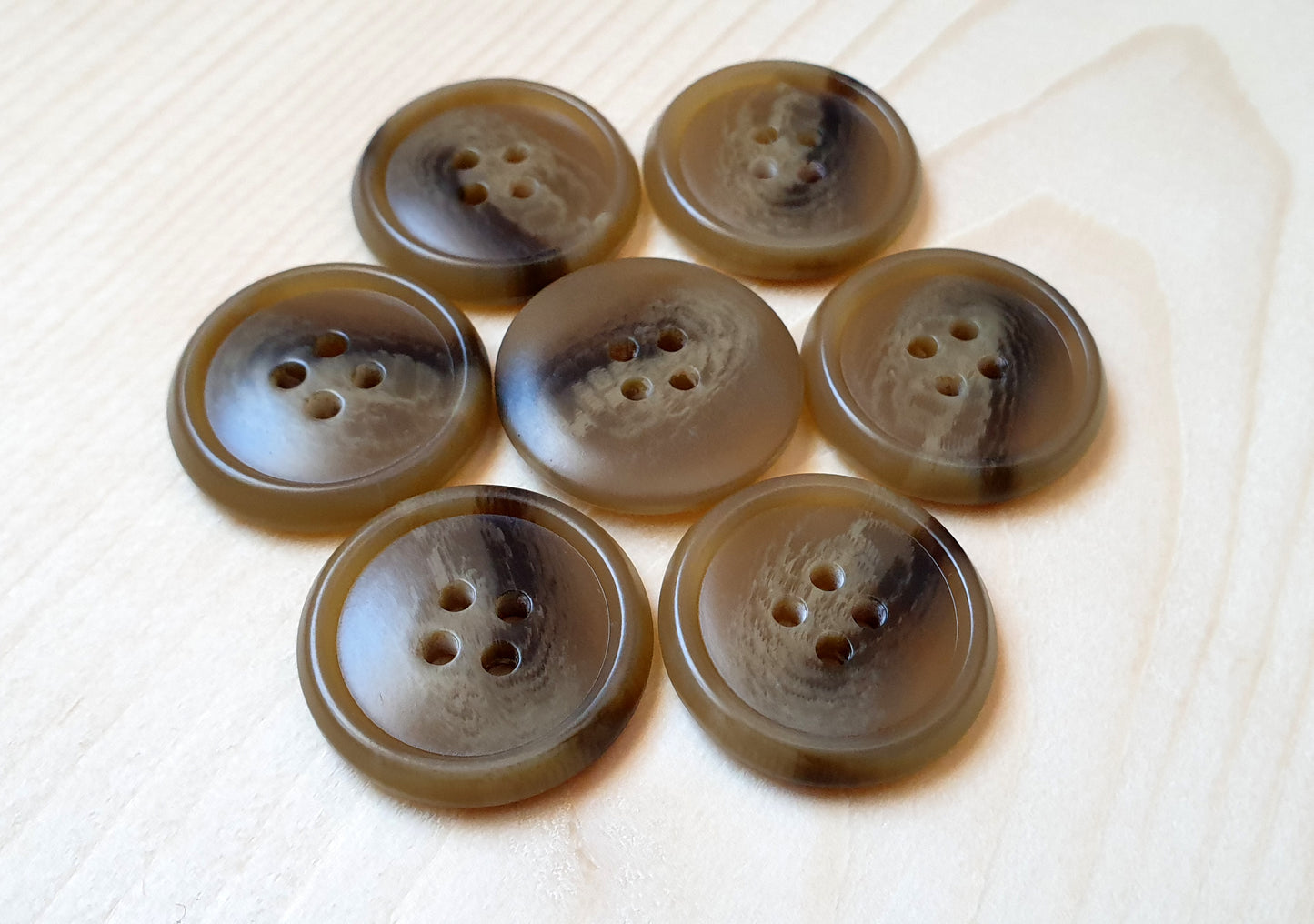 CARAMEL / 15-28mm / Resin Buttons / Sewing Buttons