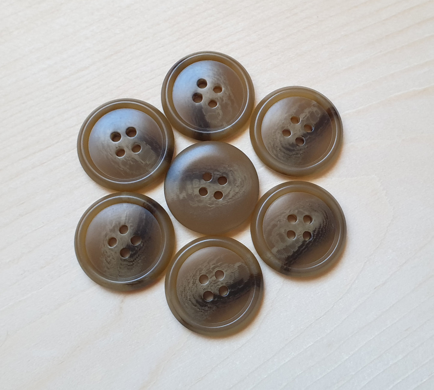 CARAMEL / 15-28mm / Resin Buttons / Sewing Buttons