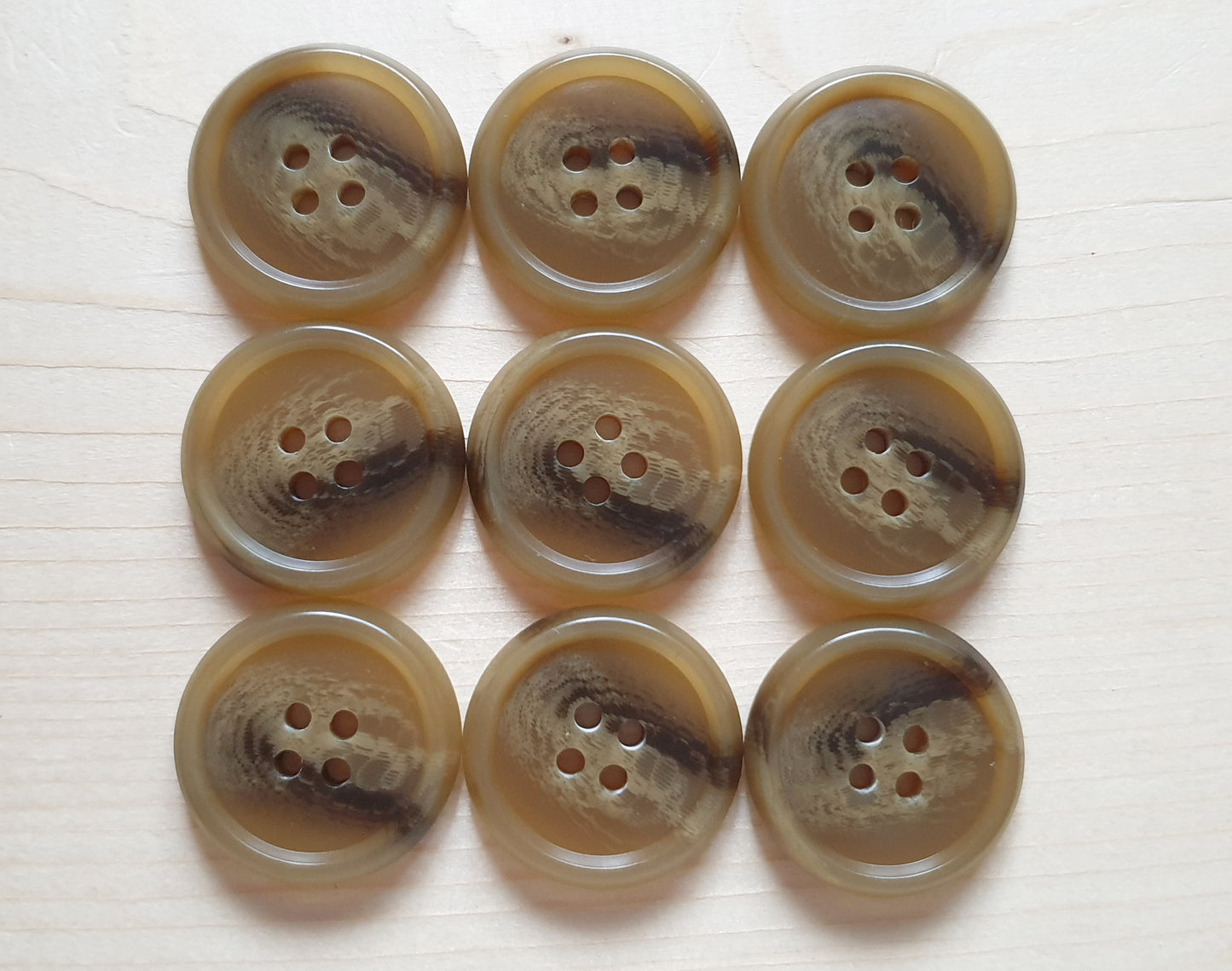 CARAMEL / 15-28mm / Resin Buttons / Sewing Buttons