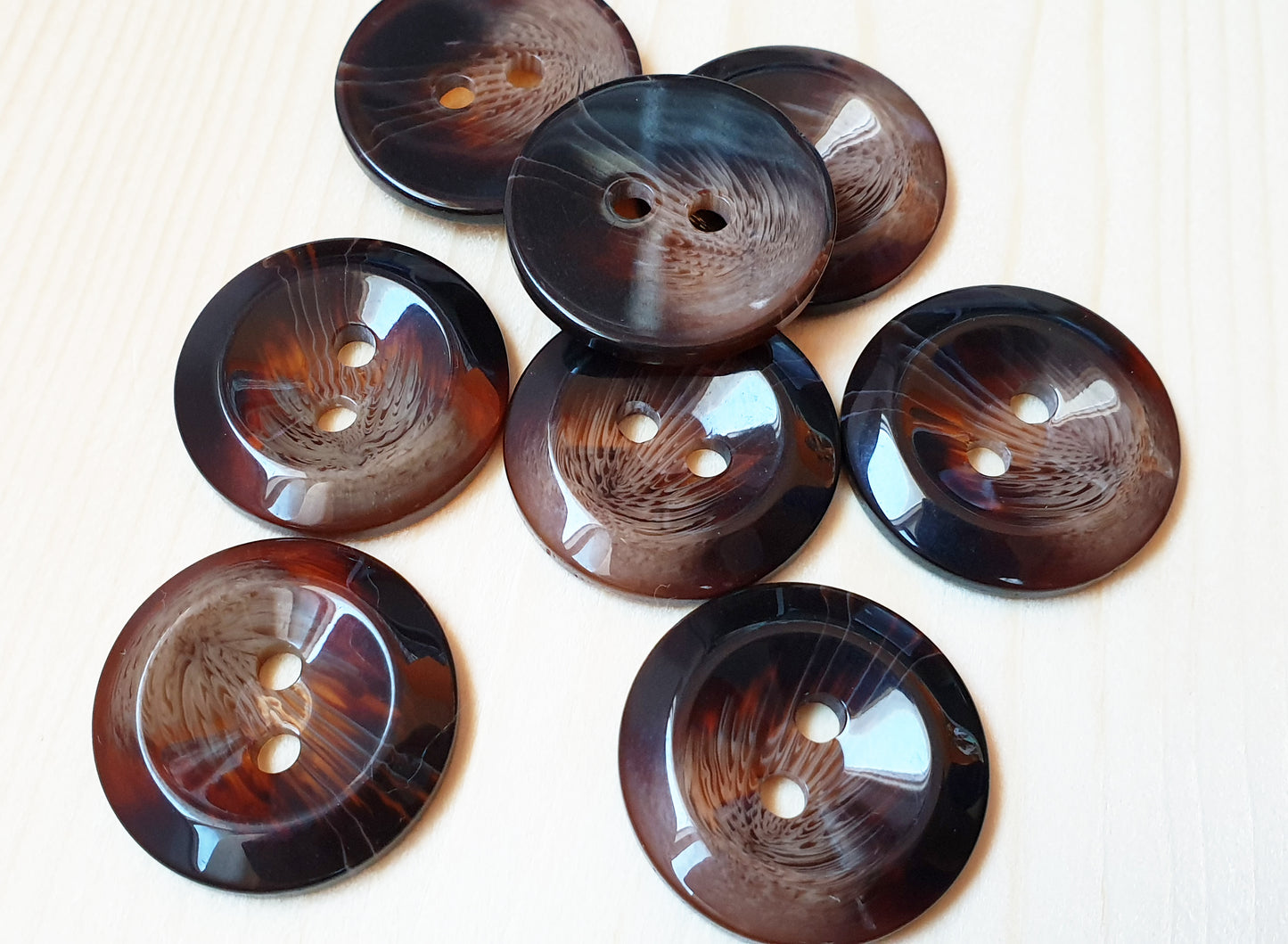 CHOCOLATE SUNDAE  / 18-28 mm / Resin Buttons / Sewing Buttons