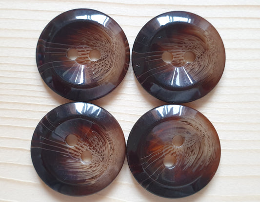 CHOCOLATE SUNDAE  / 18-28 mm / Resin Buttons / Sewing Buttons