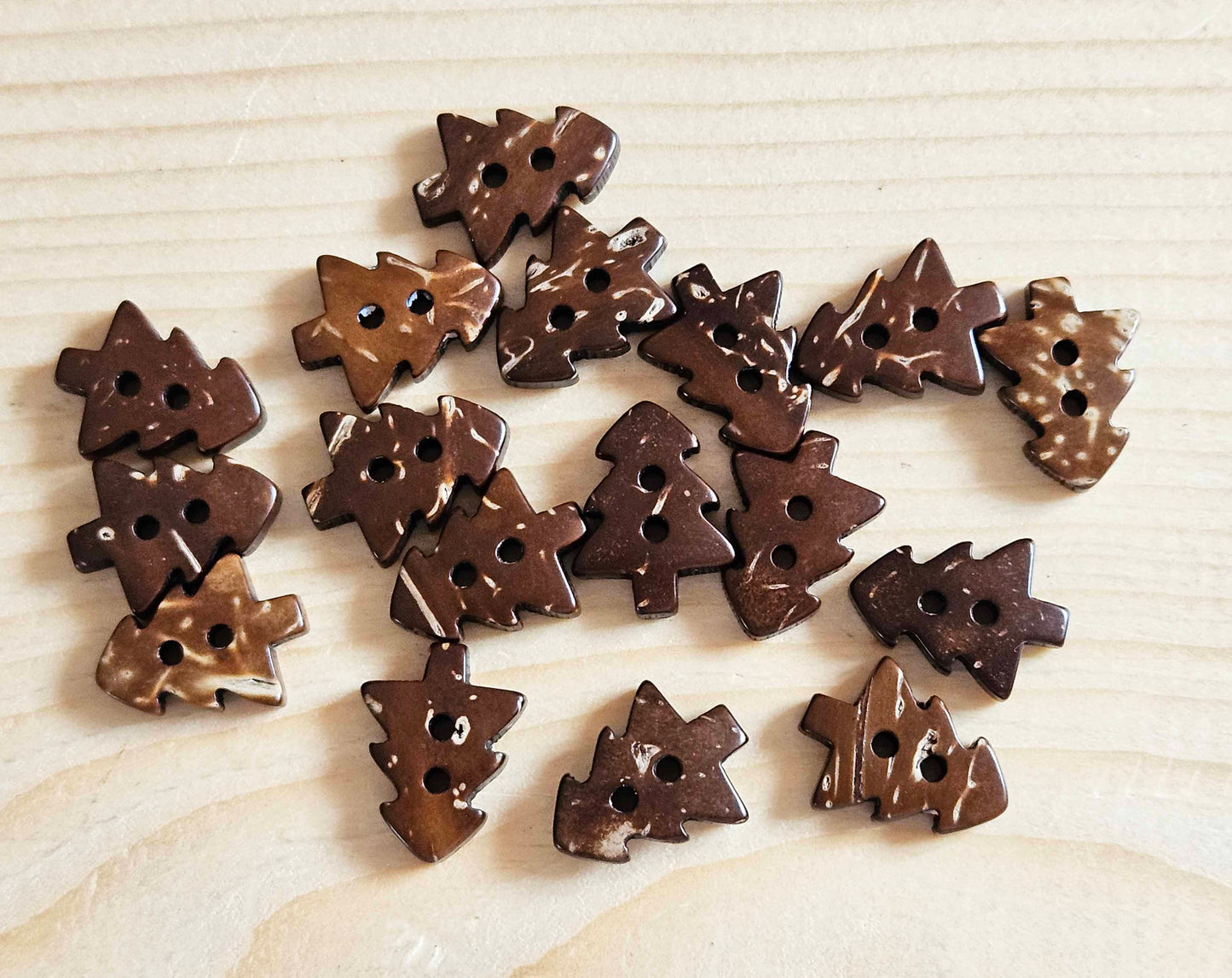 COCO TREE / 17*14mm / Coconut Buttons / Sewing Buttons