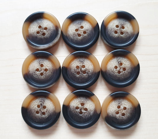 VINTAGE COFFEE MARBLE / 15-28mm / Resin Buttons / Sewing Buttons