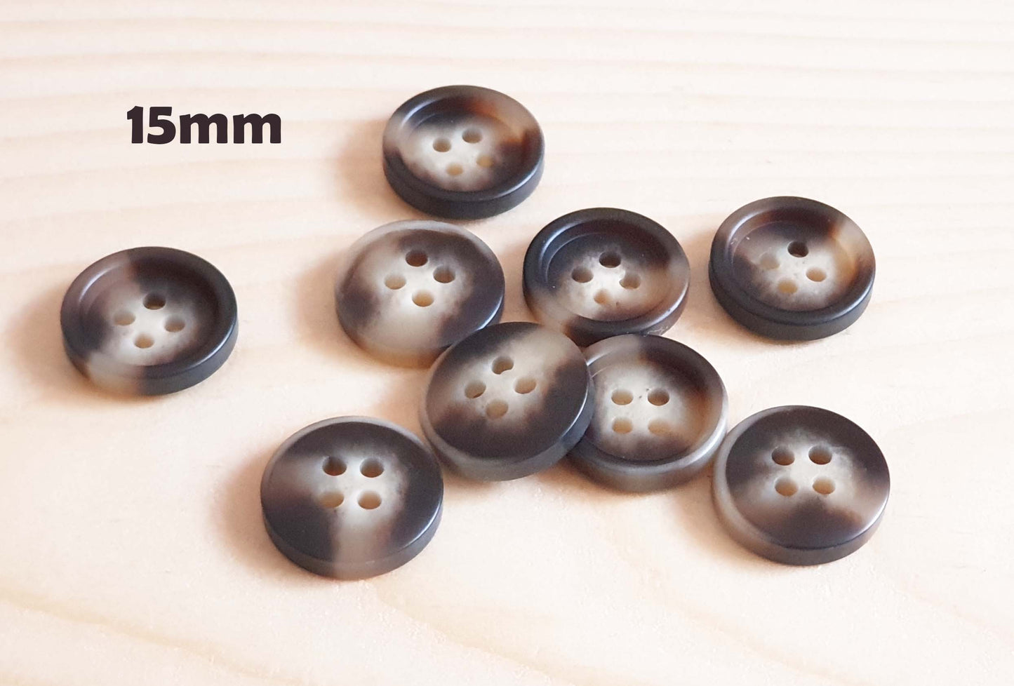 VINTAGE COFFEE MARBLE / 15-28mm / Resin Buttons / Sewing Buttons