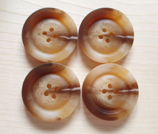 VINTAGE CREAM MARBLE / 15-30mm / Resin Buttons / Sewing Buttons