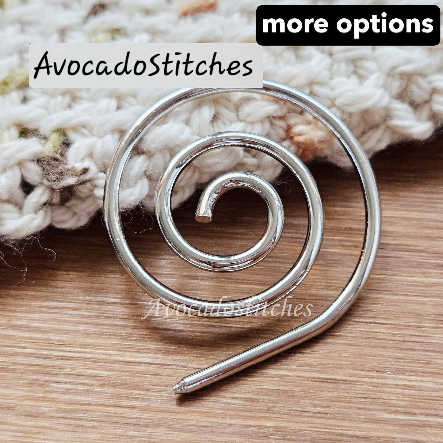 SPIRAL Cable Needle / Knitting Crochet Stitch Holder / Knitting Crochet Notions