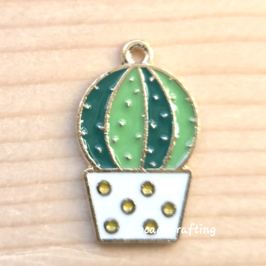 Cactus Charms / 10 pieces / Jewelry Making