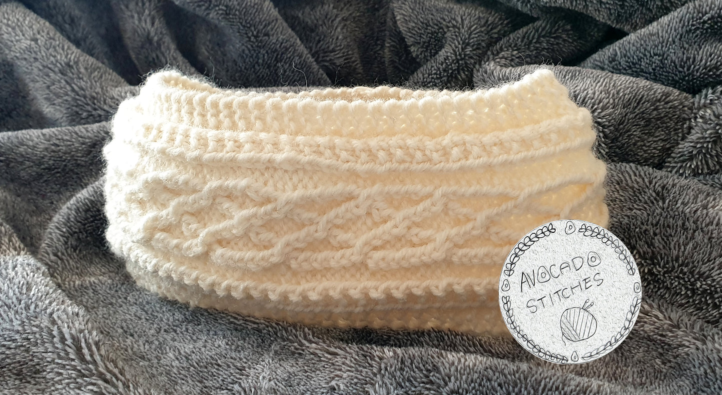 CATELYN HEADBAND (Digital Knitting Pattern) / Simple Ear Warmer Pattern / Digital Knitting Pattern