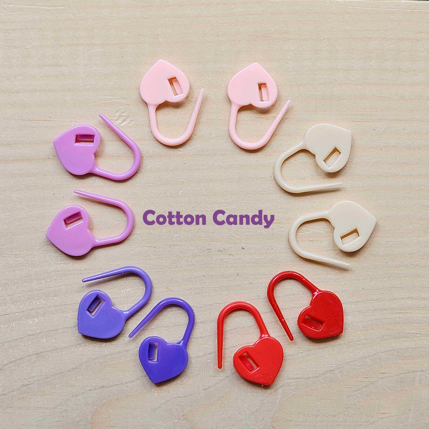 Heart Stitch Markers - 10 pcs - Knitting Stitch Markers / Crochet Stitch Markets