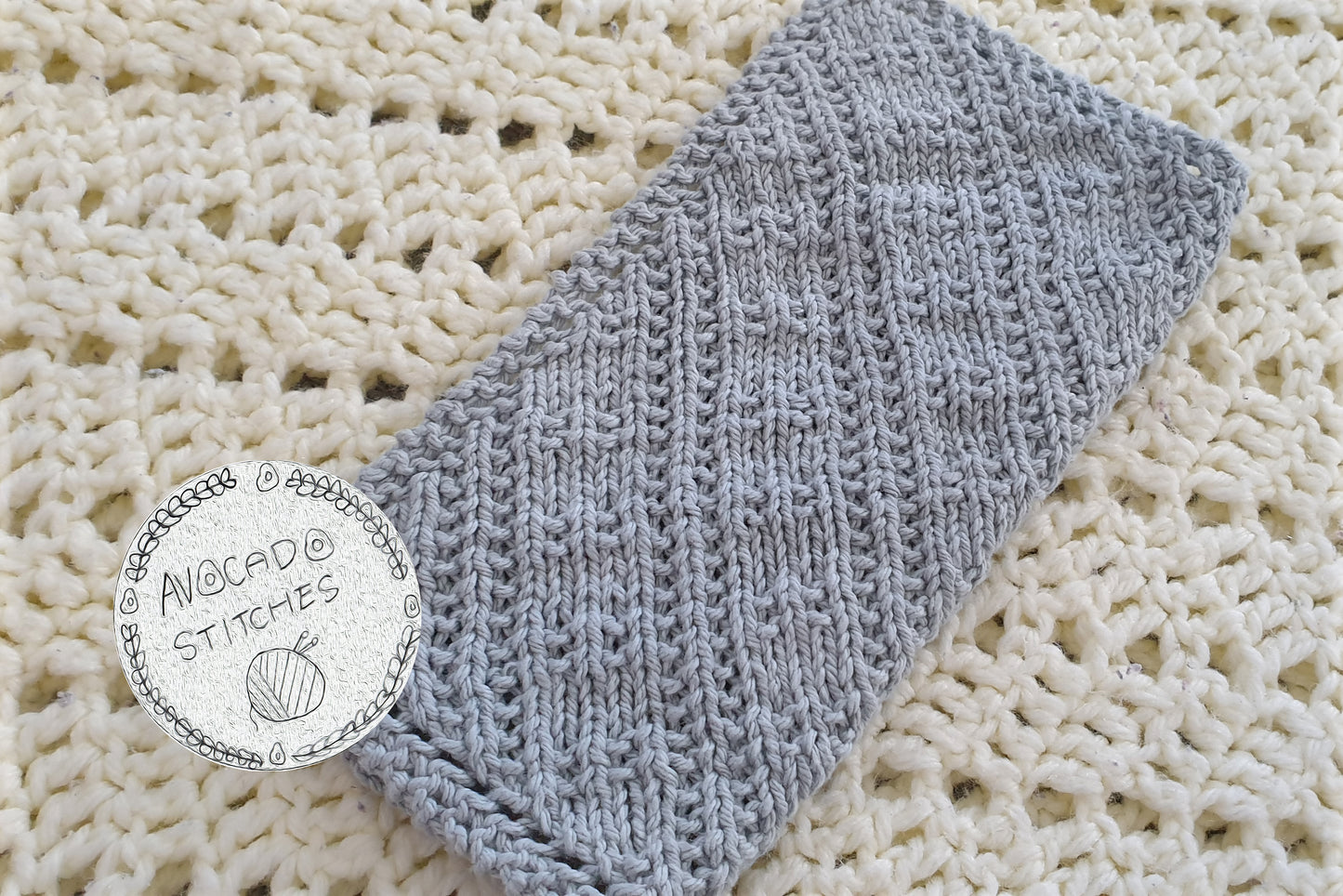 LADDERS WASHCLOTH (Digital Knitting Pattern) / Simple Pattern /  Digital Knitting Pattern