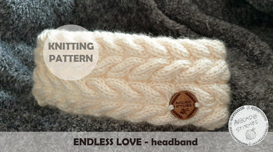 ENDLESS LOVE HEADBAND (Digital Knitting Pattern) / Simple Ear Warmer Pattern / Digital Knitting Pattern