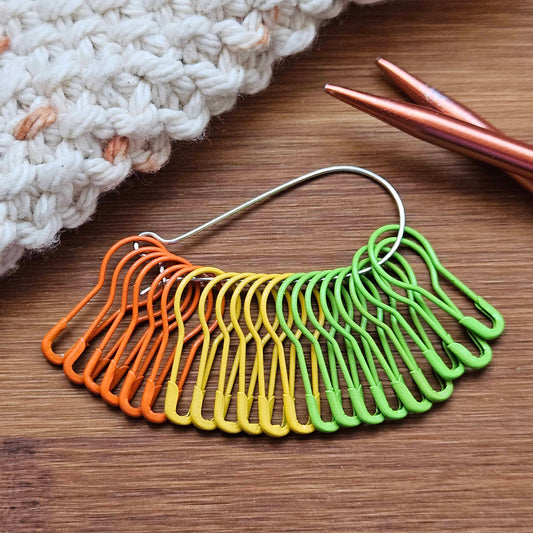 FRUITY COCKTAILS Bulb Pins / 40 pcs / Removable Stitch Markers / Crochet Knitting Stitch Markers / Notions