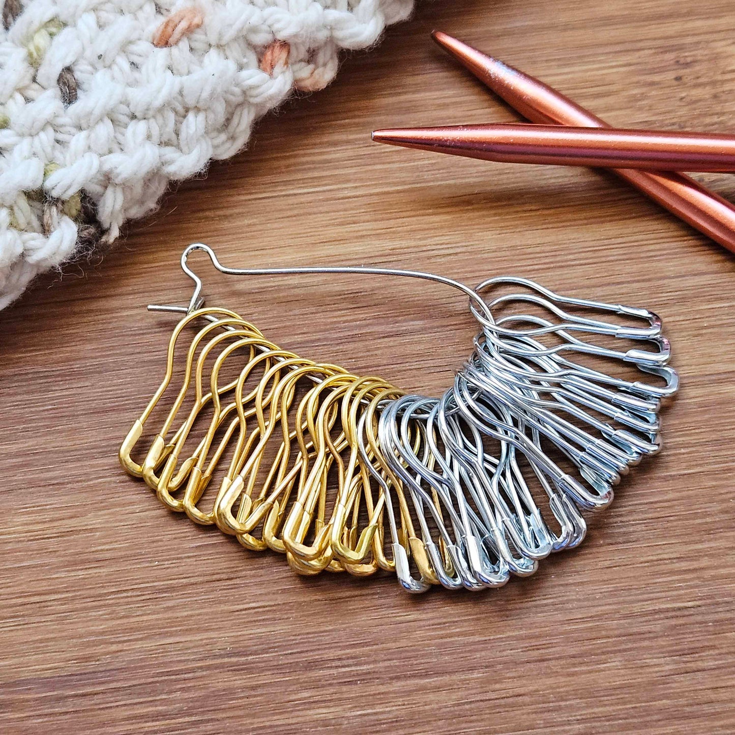 VINTAGE BULB PINS / 40 pcs / Removable Stitch Markers / Crochet Knitting Stitch Markers / Notions