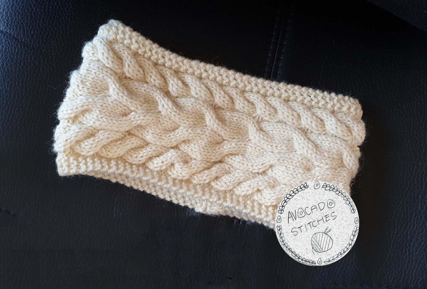 GLACIER HEADBAND (Digital Knitting Pattern) / Simple Cable Ear Warmer Pattern / Digital Knitting Pattern